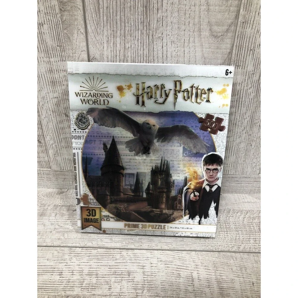Harry Potter Wizarding World Hogwarts Hedwig 500 Pieces Prime 3D Puzzle Open Box